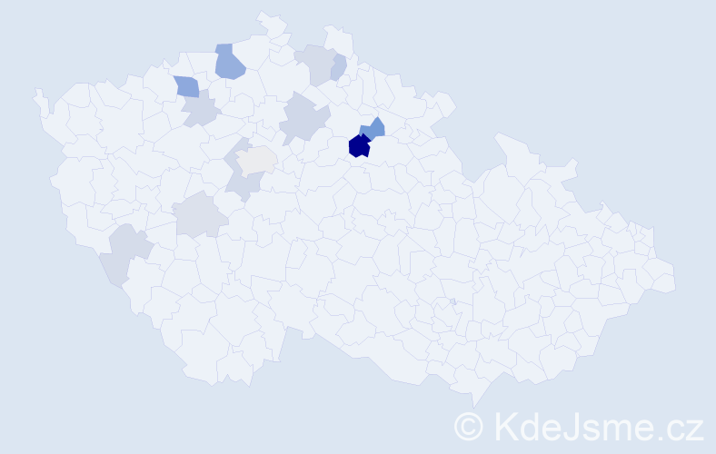 Příjmení: 'Kroisová', počet výskytů 33 v celé ČR