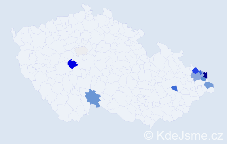 Příjmení: 'Piecha', počet výskytů 31 v celé ČR