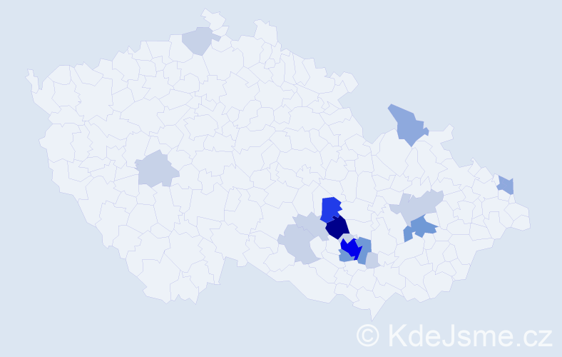 Příjmení: 'Bukal', počet výskytů 51 v celé ČR