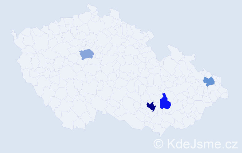 Příjmení: 'Terzić', počet výskytů 13 v celé ČR