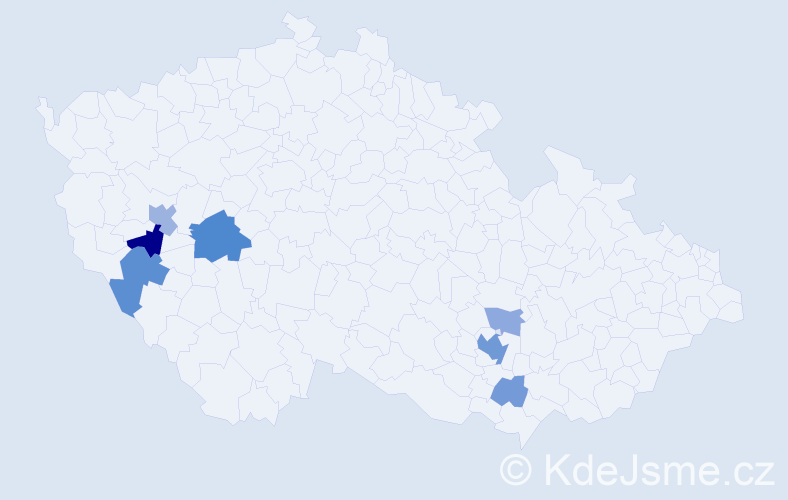Příjmení: 'Göttingerová', počet výskytů 18 v celé ČR