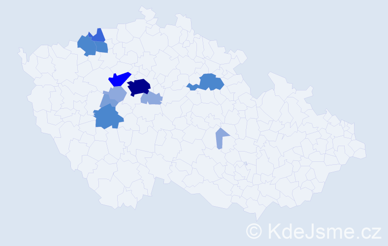 Příjmení: 'Ulbertová', počet výskytů 33 v celé ČR