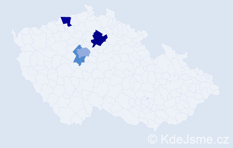 Příjmení: 'Shaposhnikova', počet výskytů 8 v celé ČR