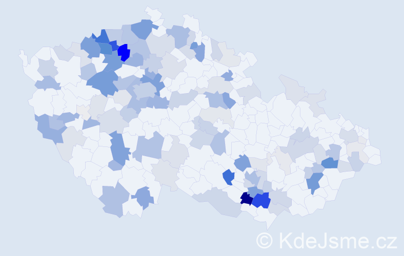 Příjmení: 'Fröhlich', počet výskytů 367 v celé ČR