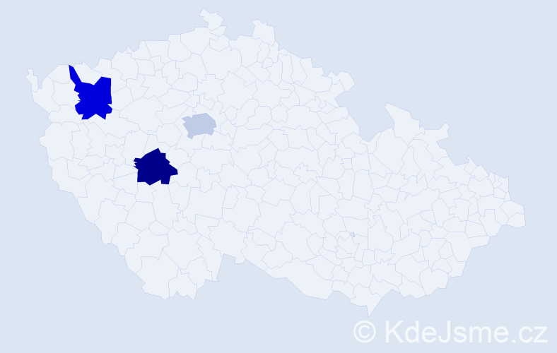 Příjmení: '"Dinh Quoc"', počet výskytů 3 v celé ČR