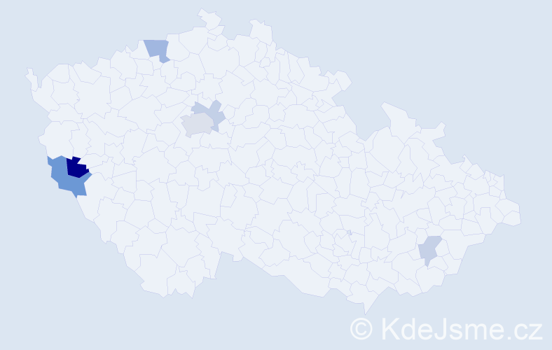 Příjmení: 'Ratz', počet výskytů 12 v celé ČR
