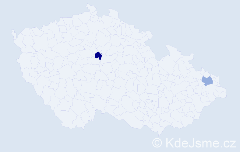 Příjmení: 'Kasching', počet výskytů 3 v celé ČR