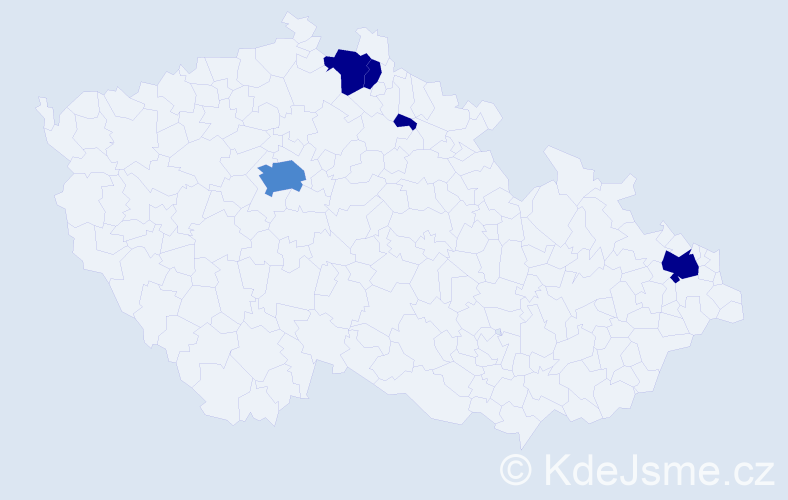 Příjmení: 'Trytko', počet výskytů 13 v celé ČR