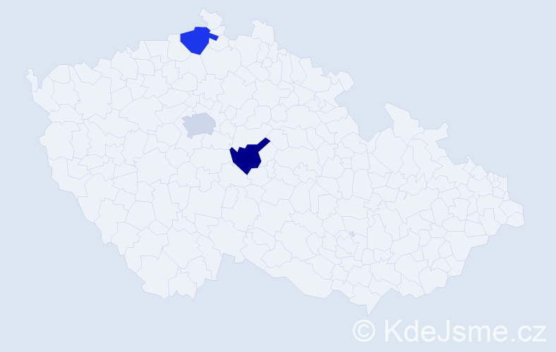 Příjmení: 'Kerschová', počet výskytů 3 v celé ČR