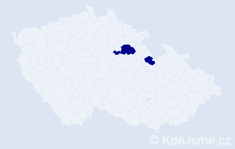 Příjmení: 'Dorčincová', počet výskytů 4 v celé ČR