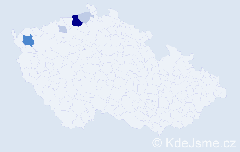 Příjmení: 'Mordovanec', počet výskytů 17 v celé ČR
