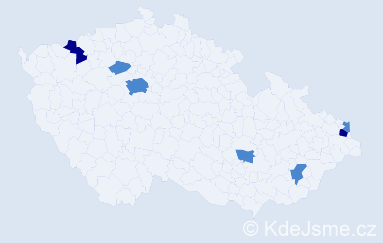 Příjmení: 'Mroczkowski', počet výskytů 11 v celé ČR