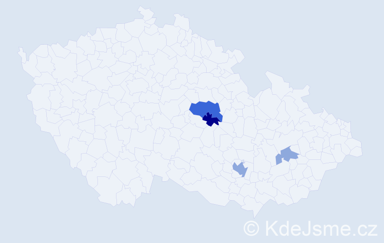 Příjmení: 'Schinaglová', počet výskytů 13 v celé ČR