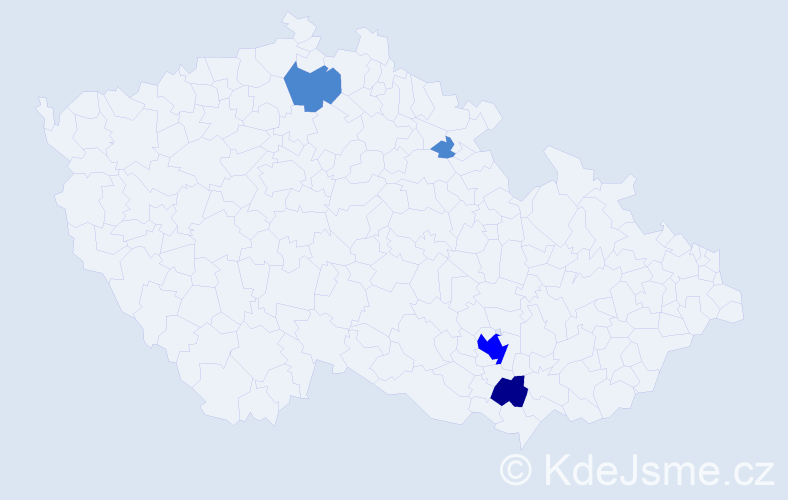 Příjmení: 'Anschlag', počet výskytů 11 v celé ČR