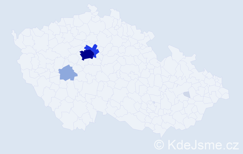 Příjmení: 'Enc', počet výskytů 29 v celé ČR