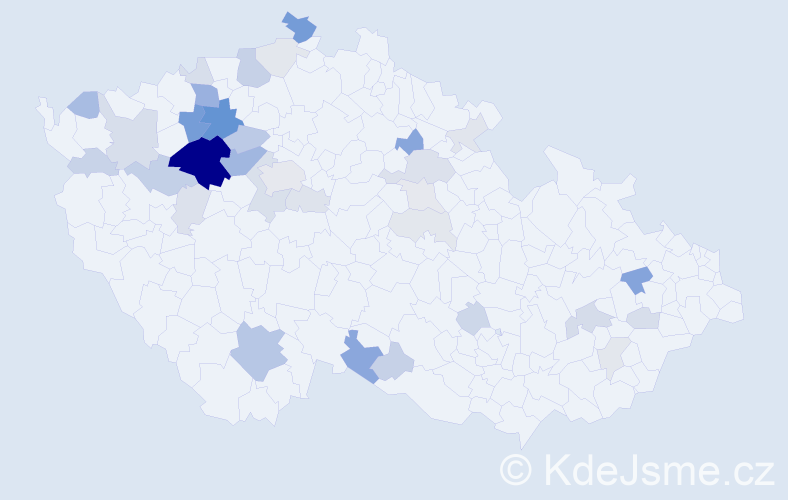 Příjmení: 'Pidrmanová', počet výskytů 103 v celé ČR