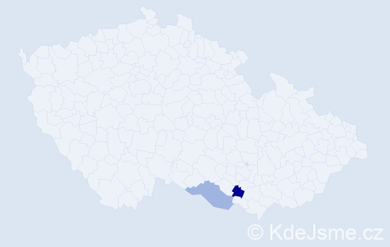 Příjmení: 'Putterstein', počet výskytů 6 v celé ČR