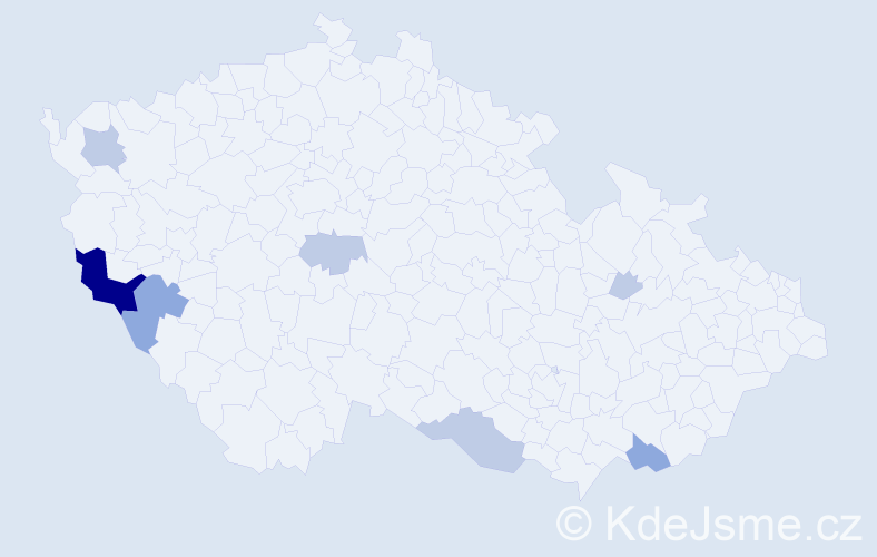 Příjmení: 'Schiebert', počet výskytů 18 v celé ČR
