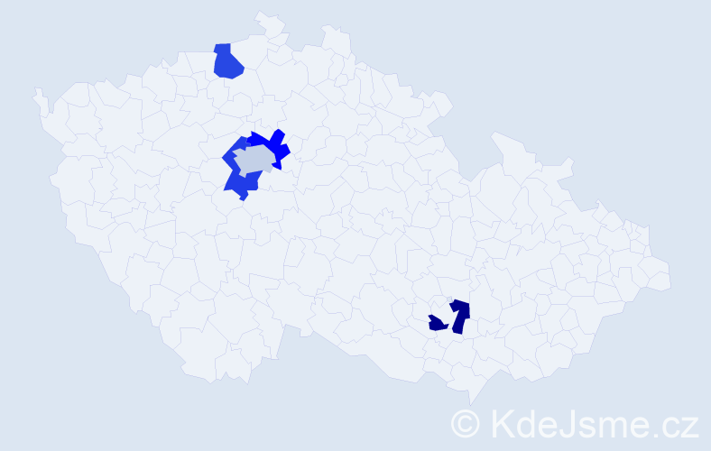 Příjmení: 'Konovalchuk', počet výskytů 5 v celé ČR