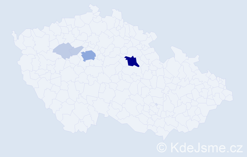 Příjmení: '"Dalla-Valle"', počet výskytů 14 v celé ČR