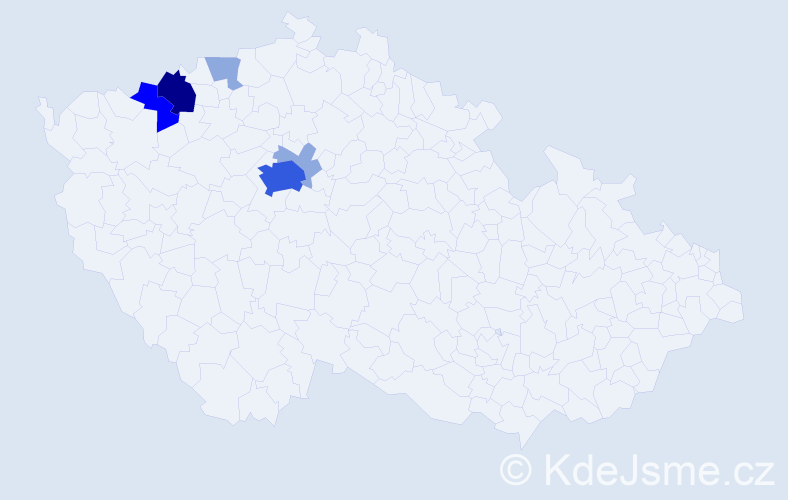 Příjmení: 'Šprláková', počet výskytů 14 v celé ČR