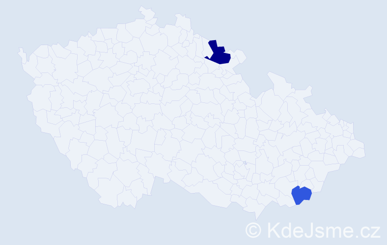 Příjmení: 'Burlaková', počet výskytů 3 v celé ČR