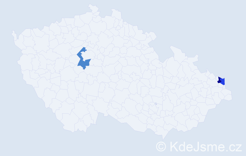 Příjmení: 'Koltoková', počet výskytů 3 v celé ČR