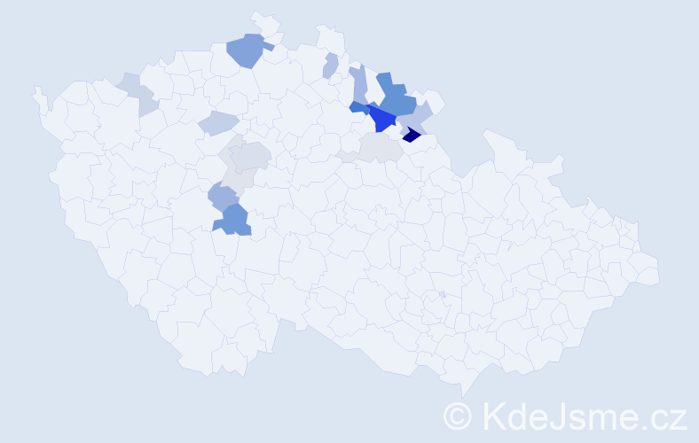 Příjmení: 'Baudischová', počet výskytů 44 v celé ČR