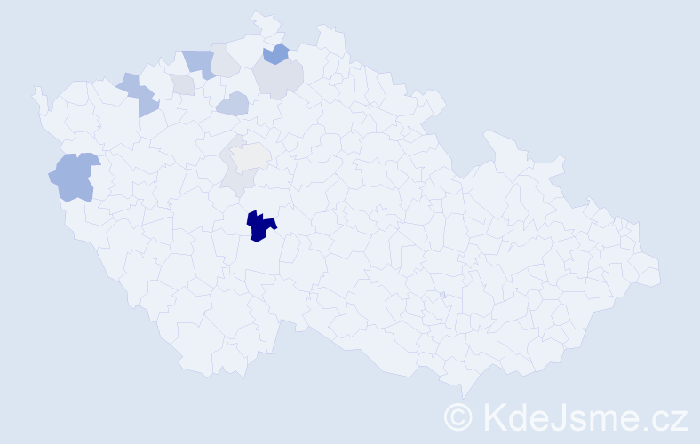 Příjmení: 'Habenichtová', počet výskytů 21 v celé ČR