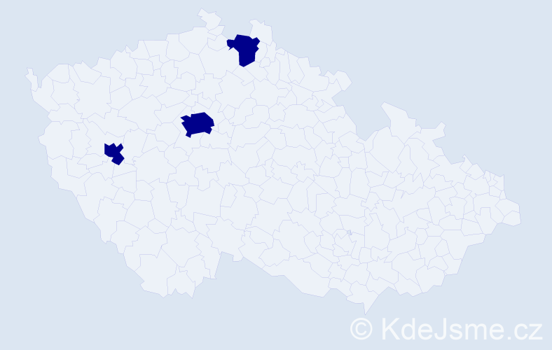 Příjmení: 'Botoc', počet výskytů 3 v celé ČR
