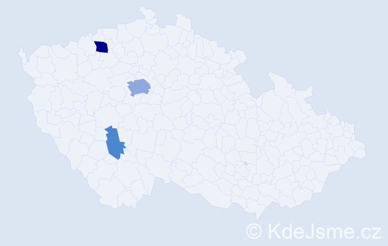 Příjmení: 'Wurdák', počet výskytů 8 v celé ČR