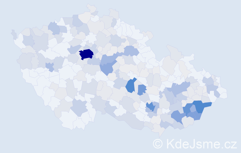 Příjmení: 'Zichová', počet výskytů 996 v celé ČR