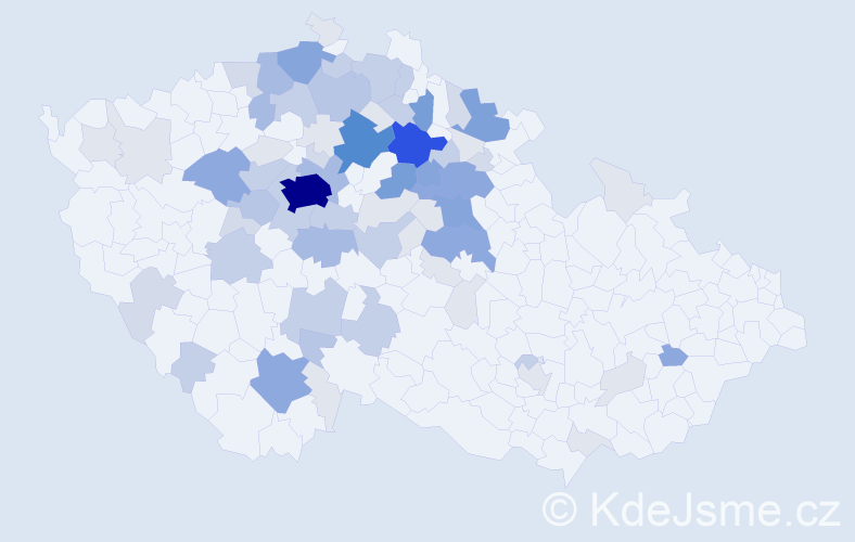 Příjmení: 'Bucek', počet výskytů 262 v celé ČR