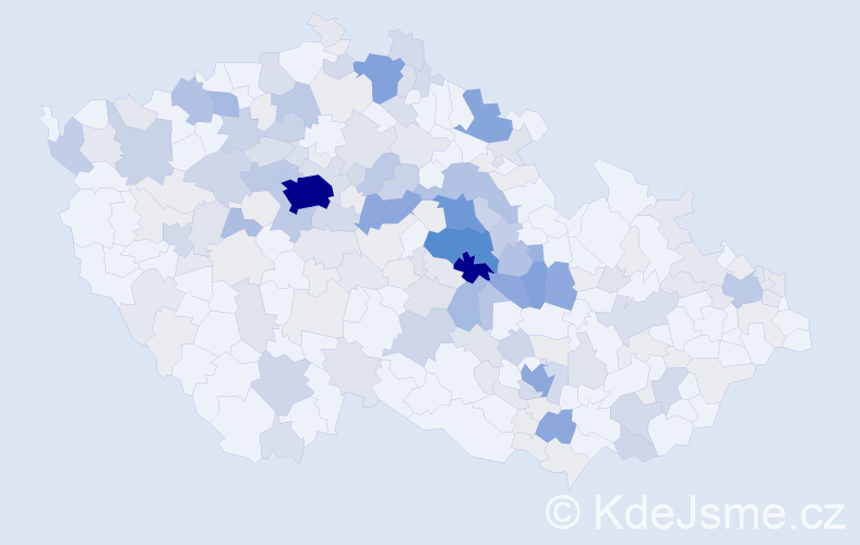 Příjmení: 'Kyncl', počet výskytů 799 v celé ČR