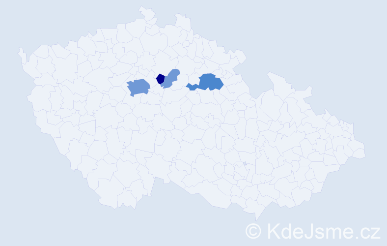 Příjmení: 'Firbacherová', počet výskytů 13 v celé ČR