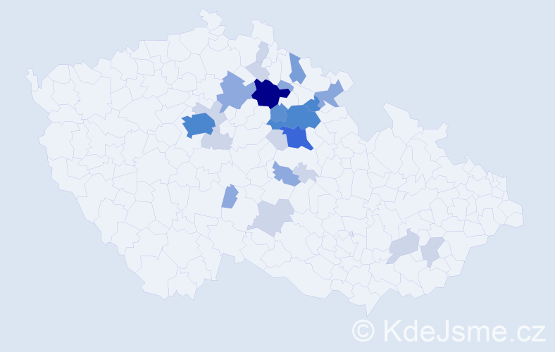 Příjmení: 'Lemberk', počet výskytů 74 v celé ČR