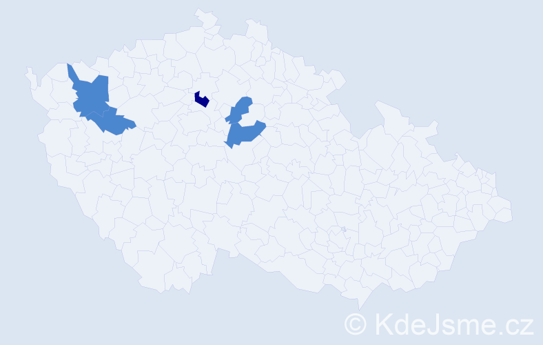 Příjmení: 'Kumpanicová', počet výskytů 7 v celé ČR
