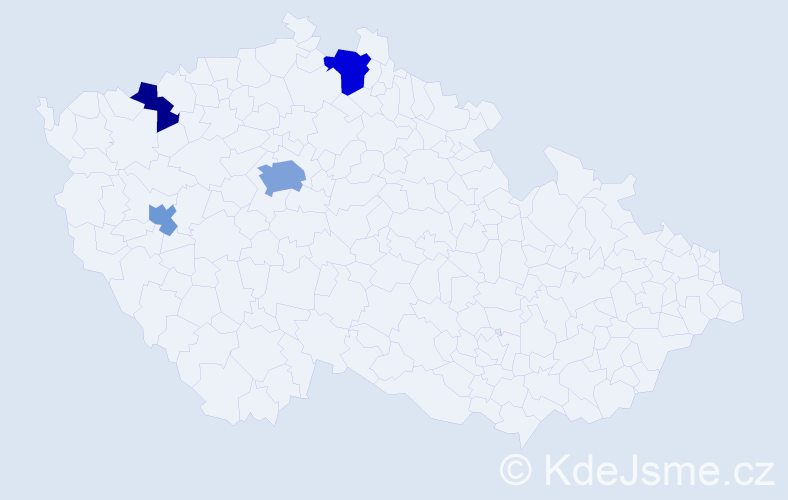 Příjmení: 'Borovyk', počet výskytů 8 v celé ČR