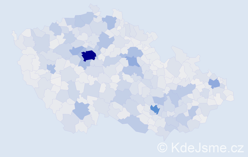 Příjmení: 'Kučera', počet výskytů 15124 v celé ČR