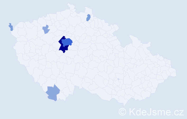Příjmení: 'Varcabová', počet výskytů 17 v celé ČR