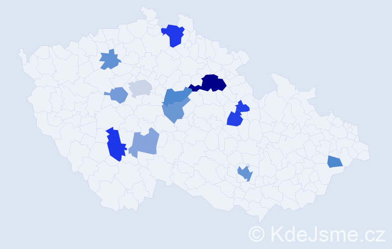 Příjmení: 'Hellmannová', počet výskytů 29 v celé ČR