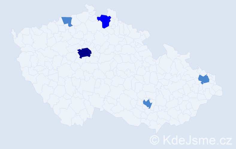 Příjmení: 'Geröová', počet výskytů 8 v celé ČR