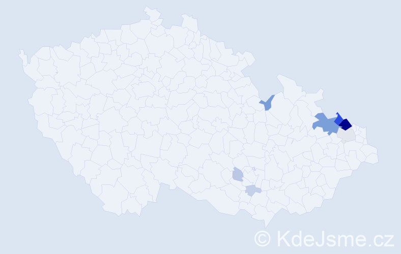 Příjmení: 'Krieblová', počet výskytů 34 v celé ČR