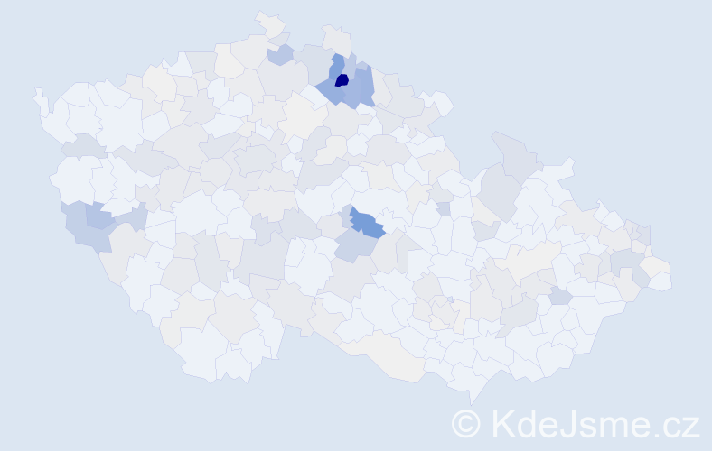 Příjmení: 'Halamová', počet výskytů 713 v celé ČR