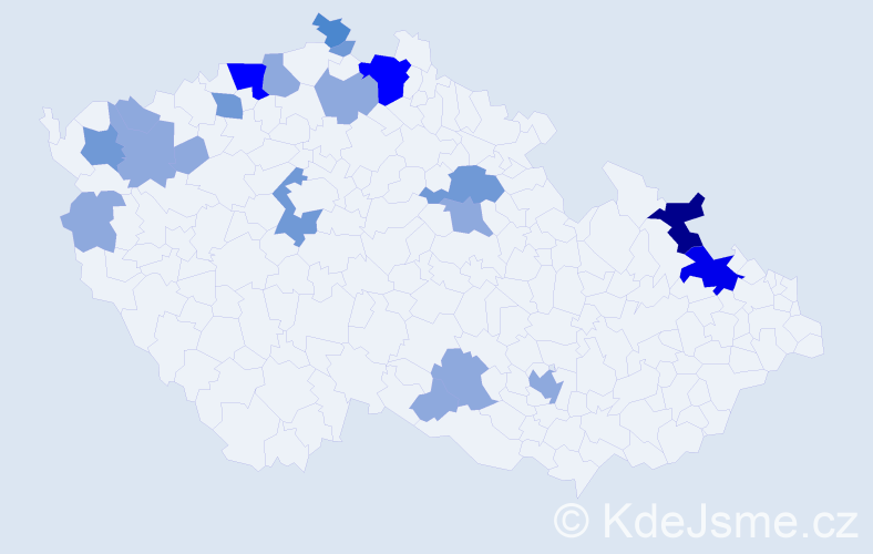 Příjmení: 'Puschová', počet výskytů 42 v celé ČR