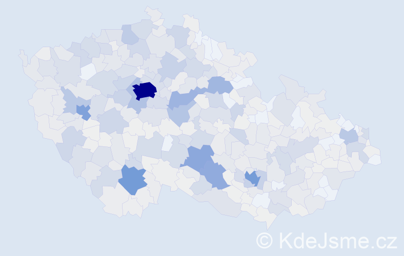 Příjmení: 'Trnková', počet výskytů 3019 v celé ČR