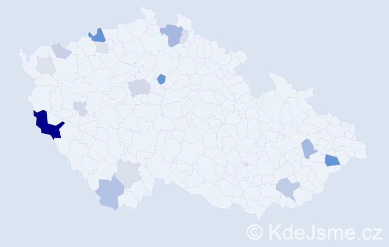 Příjmení: 'Kitzberger', počet výskytů 66 v celé ČR