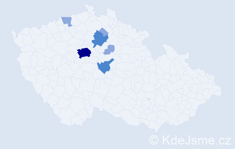 Příjmení: 'Baitlerová', počet výskytů 12 v celé ČR