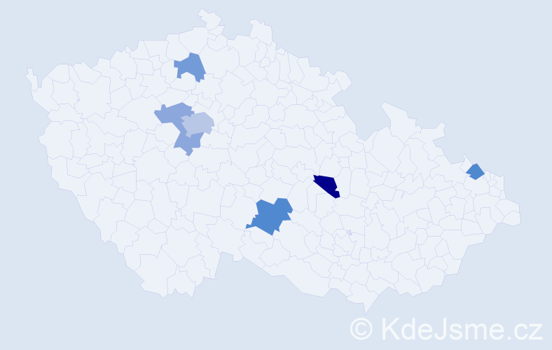 Příjmení: 'Neff', počet výskytů 11 v celé ČR