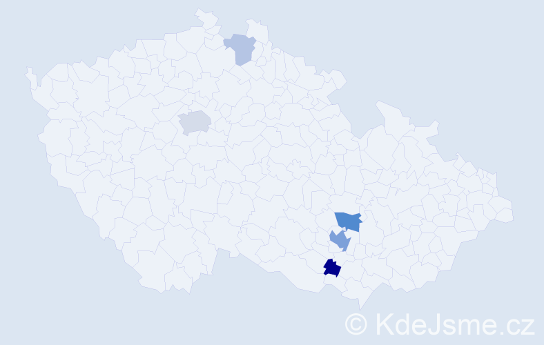 Příjmení: 'Kushtynets', počet výskytů 12 v celé ČR